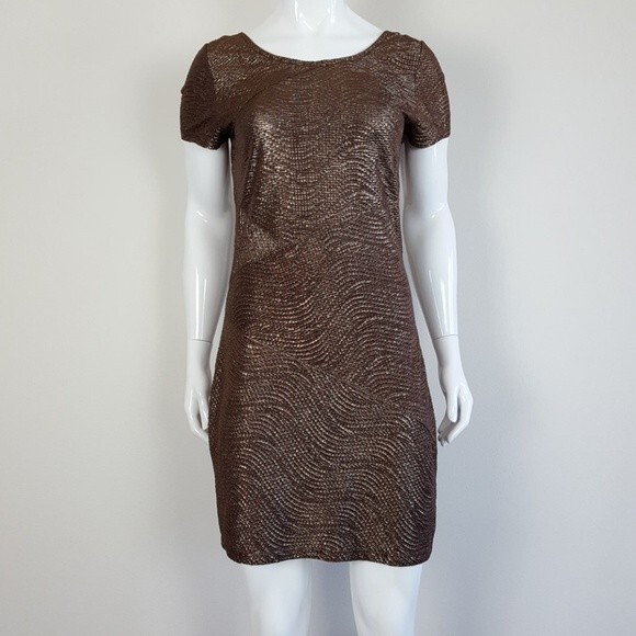 Free People Metallic Scoop Back Dress - Picture 4 of 9